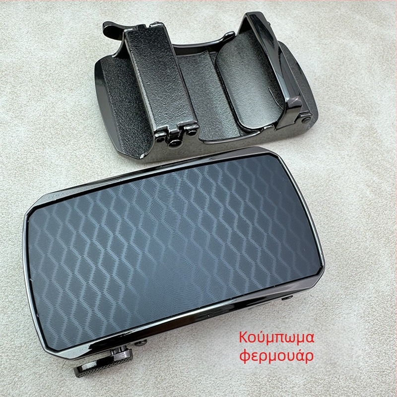 Αυτόματο κούμπωμα ζώνης από κράμα ψευδαργύρου, τετράγωνο σχήμα, για άνδρες, σχέδιο με γράμματα, επιχειρηματικό στυλ, κυκλοφορία άνοιξη 2025