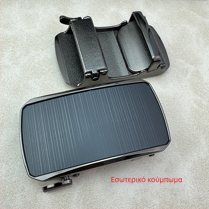 Αυτόματο κούμπωμα ζώνης από κράμα ψευδαργύρου, τετράγωνο σχήμα, για άνδρες, σχέδιο με γράμματα, επιχειρηματικό στυλ, κυκλοφορία άνοιξη 2025