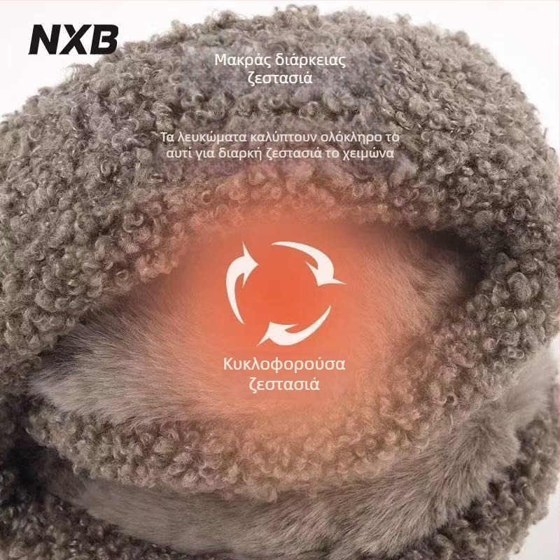 Ανδρικά χειμερινά Ear Muffs, με επένδυση φλίς, παχιά, αναδιπλόμενα για ποδηλασία σε εξωτερικούς χώρους