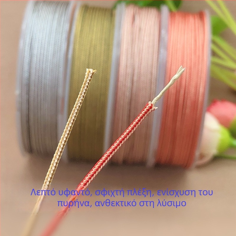 Κορδόνι για κατασκευή κοσμημάτων: νεφρίτης γλυπτικής και ύφανση Bodhi χαντρών; στρογγύλος πλεκτός κορδόνι; εξειδικευμένη γραμμή