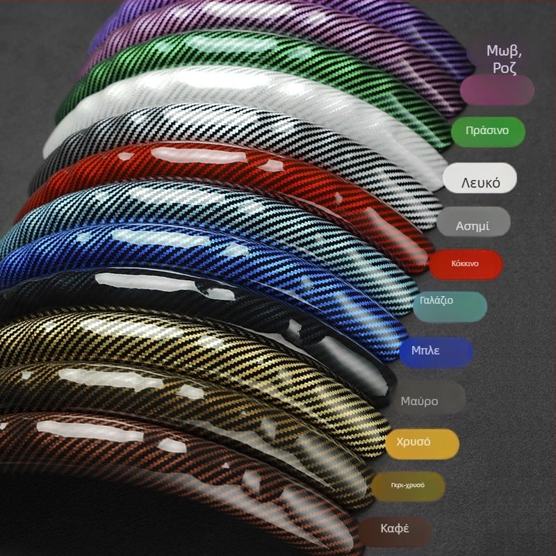 Changyi κάλυμμα τιμονιού αυτοκινήτου με υφή ανθρακονήματος, καθολική εφαρμογή, για όλες τις εποχές