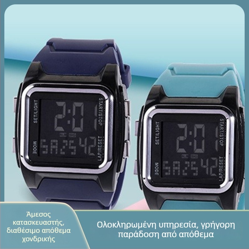 Best cow Ανδρικό ρολόι με στρογγυλό καντράν, TPU λουράκι, αδιάβροχο έως 30 μ, διάρκεια μπαταρίας 7–14 ημερών