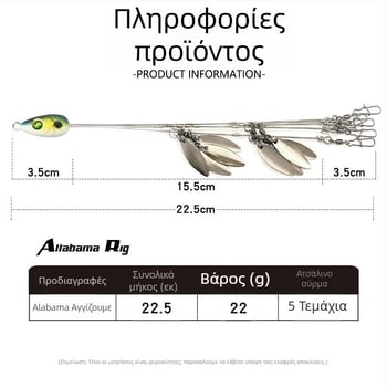 Θαλάσσιο ψάρεμα: δύο σετ από οκτώ μαλακά δολώματα με παγιέτες, ψεύτικο/βιονικό δόλωμα, ABS υλικό