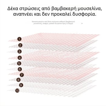 Βρεφικό πάπλωμα-πετσέτα από βαμβατική γάζα, δέκα στρώσεις, κάτω από 300 g, για όλες τις εποχές, μοτίβο καρτούν