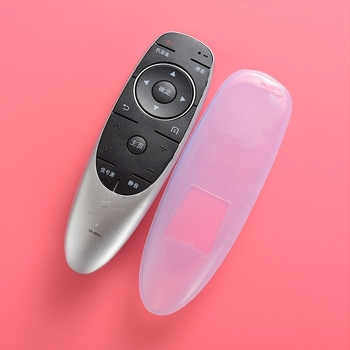 Θήκη τηλεχειριστηρίου για τηλεοπτικό set-top box, διαφανές περίβλημα σιλικόνης, επένδυση από βαμβάκι, προστασία από σκόνη, ανθεκτικό στην πτώση, απλός και μοντέρνος σχεδιασμός