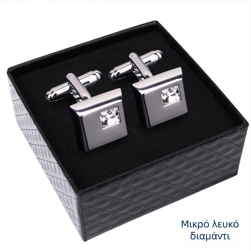 Κουμπιά μανικετόκουμπα (κράμα, απλό ανδρικό στυλ, γεωμετρικός σχεδιασμός, ηλεκτροπλατίωση)