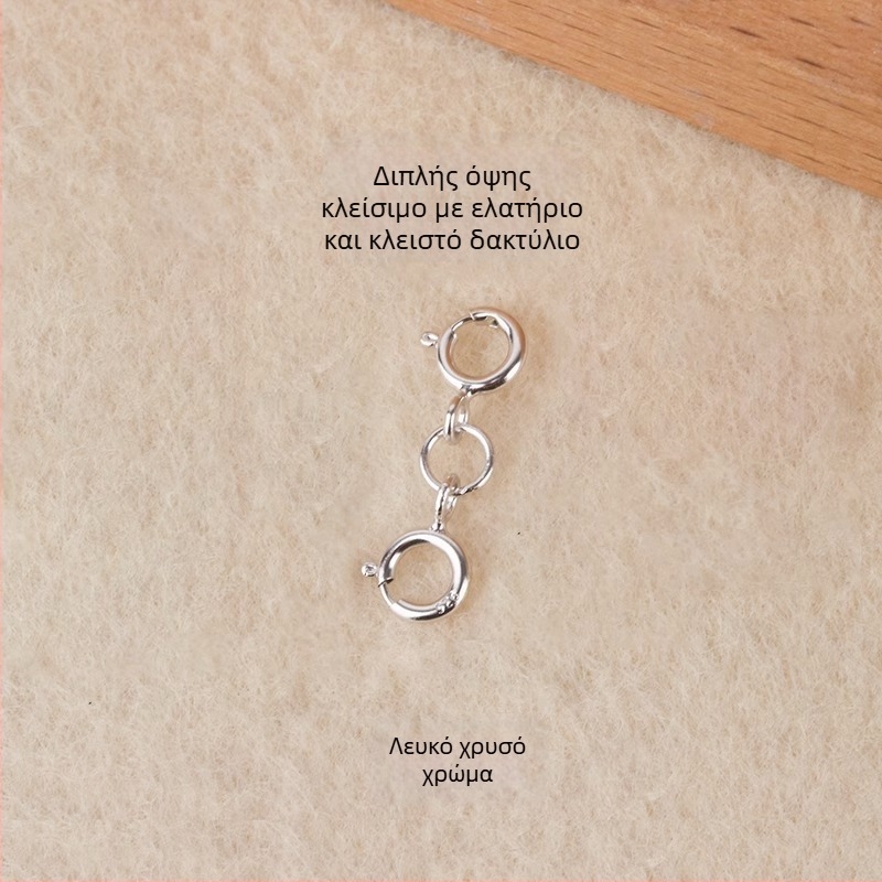 Ασημένιο κούμπωμα με ελατήριο S925 για μαργαριταρένιο σύνδεσμο κοσμημάτων, χειροποίητο αξεσουάρ, μάρκα Jerry