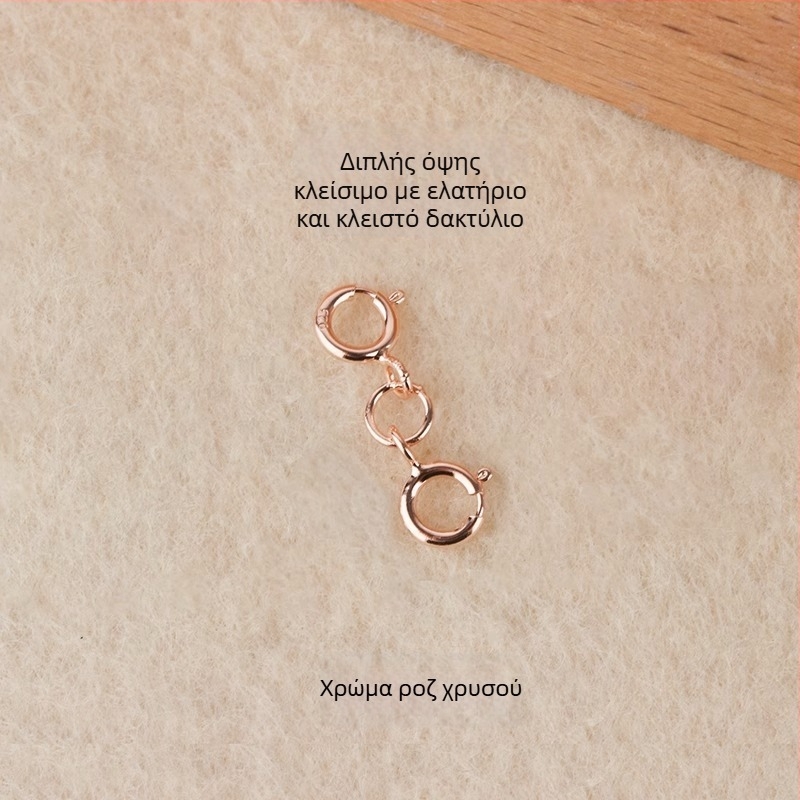 Ασημένιο κούμπωμα με ελατήριο S925 για μαργαριταρένιο σύνδεσμο κοσμημάτων, χειροποίητο αξεσουάρ, μάρκα Jerry