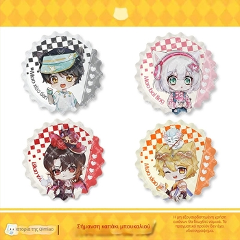 Σήμα γάτας σμάλτο – Mirror Series της Qimaojun: μοτίβα Xiaojiu, Xiaotian, Wushuang, Skylark, Bat; Μικτά υλικά; Συσκευασία PP σακούλα; Anime merchandise