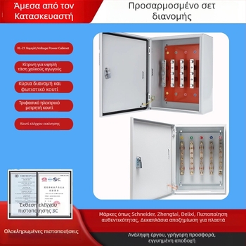 Απομονωμένο κουτί διακλάδωσης καλωδίων με Τ-διακλάδωση και χαλκού μπάρα, επιτοίχια εγκατάσταση, IP40, περίβλημα από χάλυβα ψυχρής έλασης, προσαρμογή κατόπιν παραγγελίας