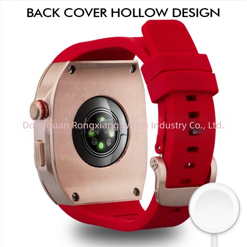 Θήκη αντικατάστασης Apple Watch για Series 9/8/7/6, ανοξείδωτο ατσάλι, κλείσιμο πεταλούδας, 44/45 mm