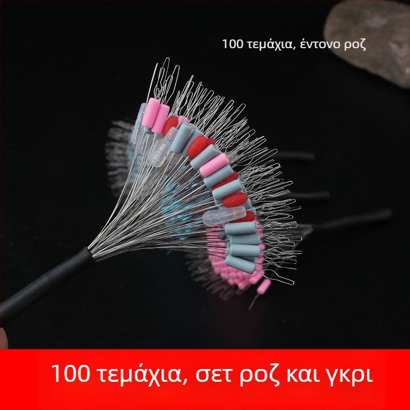 Weili διαστημικές χάντρες σιλικόνης για το ψάρεμα, 100 τεμάχια