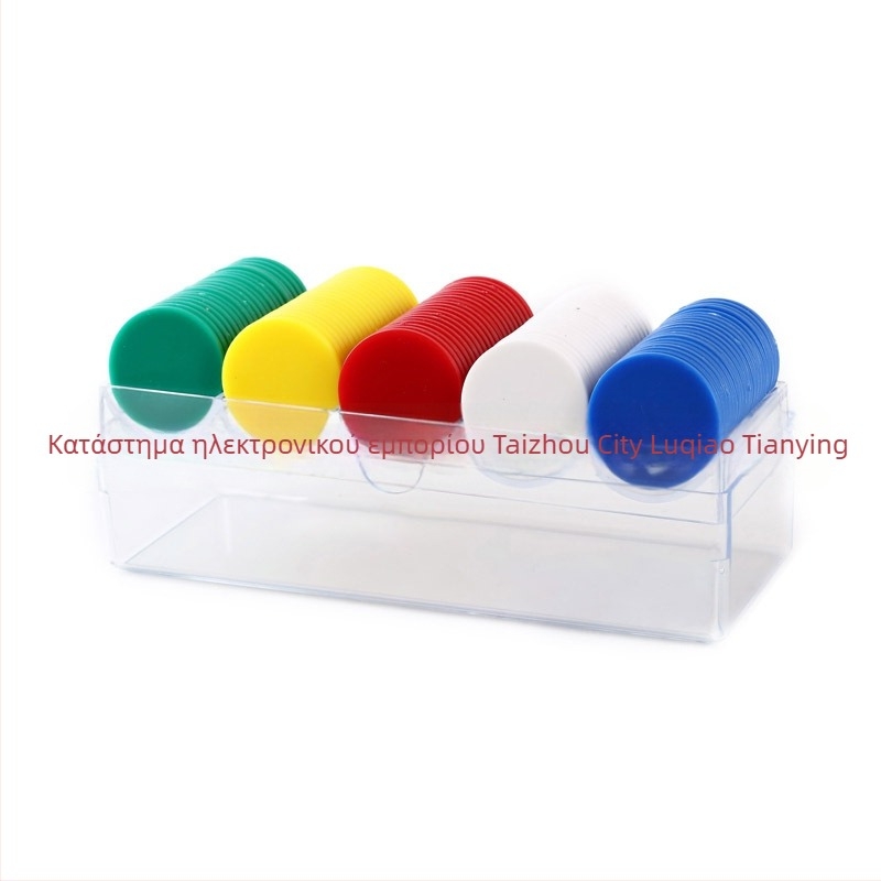 Τσιπς για σκάκι και παιχνίδια καρτών, επίπεδοι πλαστικοί δίσκοι με εγχάρακση λέιζερ, υλικό PS, χωρίς ονομαστική αξία, μάρκα Born Good Hand