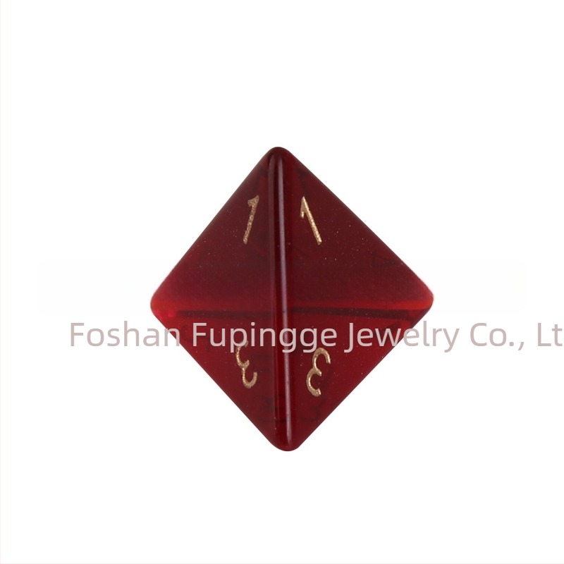 Κρυστάλλινα ζάρια Z01 για επιτραπέζια παιχνίδια, 20 όψεις, συνθετικά κρύσταλλα, στυλ ορθογώνιας γωνίας, προέλευση Φοσάν, προσαρμόσιμη επεξεργασία, συσκευασία 1 τεμάχιο