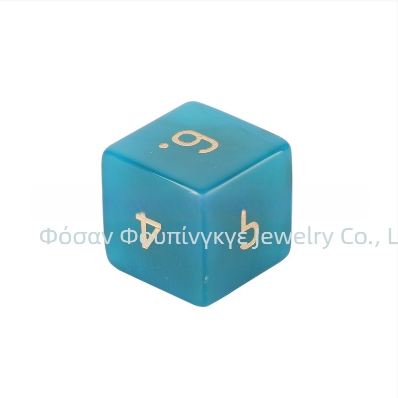 Ζάρια επιτραπτέζιου παιχνιδιού – φυσικά κρυσταλλικά λίθοι, είκοσι όψεις, στυλ δεξιού γωνίας, wowu