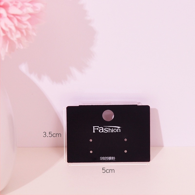 Κάρτες συσκευασίας κοσμημάτων με PVC βύσμα, θερμοτυπωμένες και ανάγλυφες, από χαρτόνι/χαρτί, 100 φύλλα