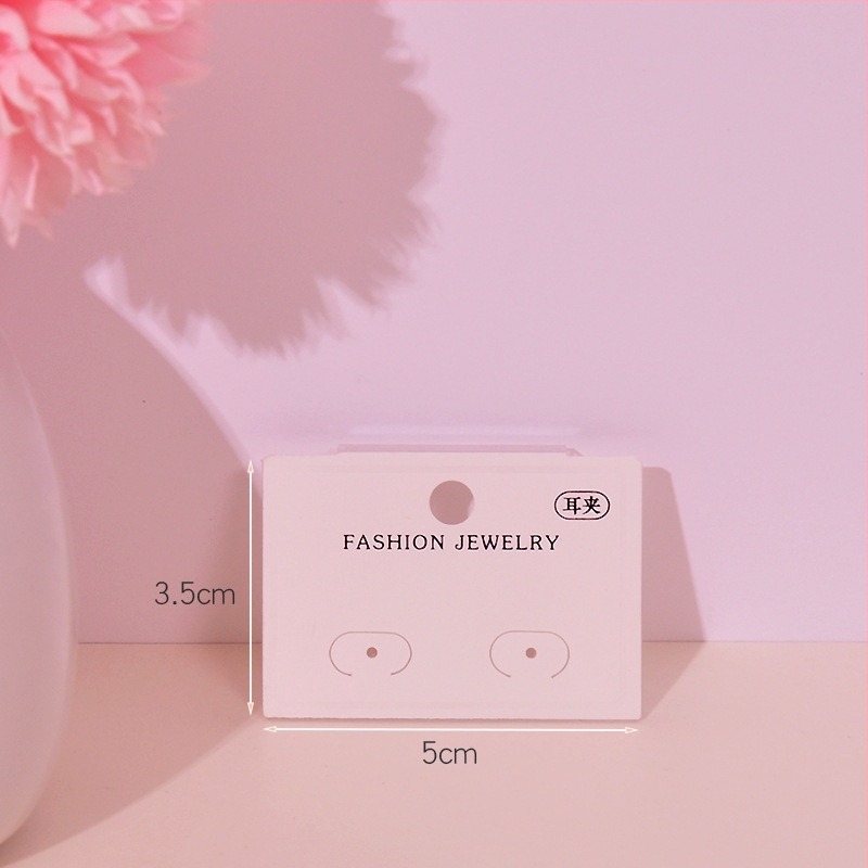 Κάρτες συσκευασίας κοσμημάτων με PVC βύσμα, θερμοτυπωμένες και ανάγλυφες, από χαρτόνι/χαρτί, 100 φύλλα