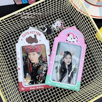 Θήκη καρτών PVC διαφανής, στυλ καρτούν, δημιουργικός σχεδιασμός με αστέρια – Maca artist