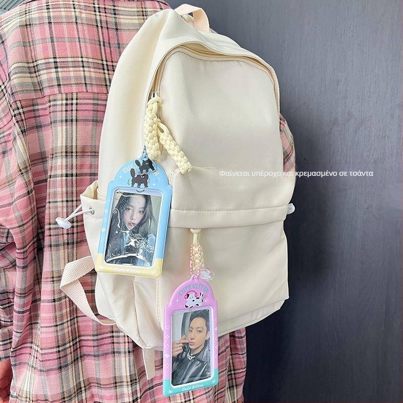 Θήκη καρτών PVC διαφανής, στυλ καρτούν, δημιουργικός σχεδιασμός με αστέρια – Maca artist