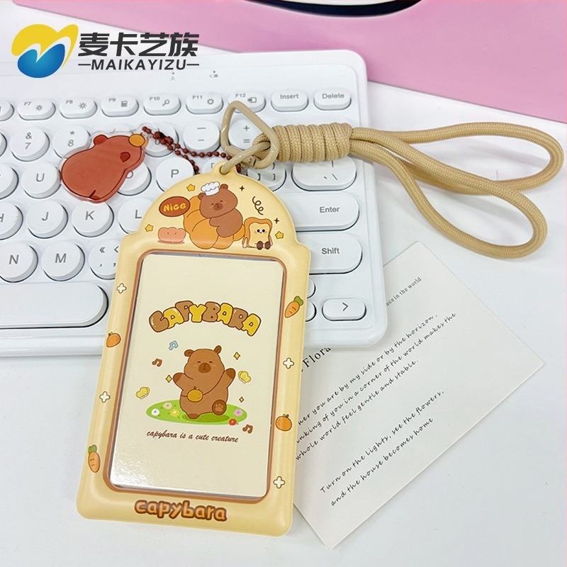 Θήκη καρτών PVC διαφανής, στυλ καρτούν, δημιουργικός σχεδιασμός με αστέρια – Maca artist