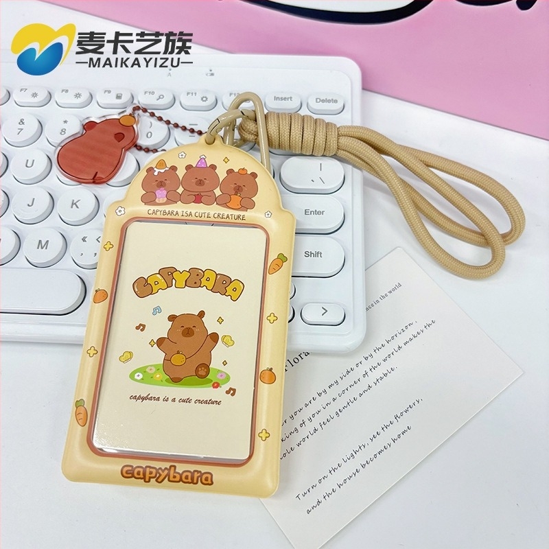 Θήκη καρτών PVC διαφανής, στυλ καρτούν, δημιουργικός σχεδιασμός με αστέρια – Maca artist