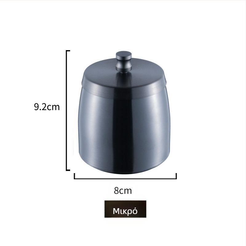 Τασάκι από ανοξείδωτο ατσάλι με εκτύπωση λογότυπου και προσαρμογή, διακοσμητικό αξεσουάρ μπαρ, μοντέρνο μινιμαλιστικό στυλ πολυτελείας