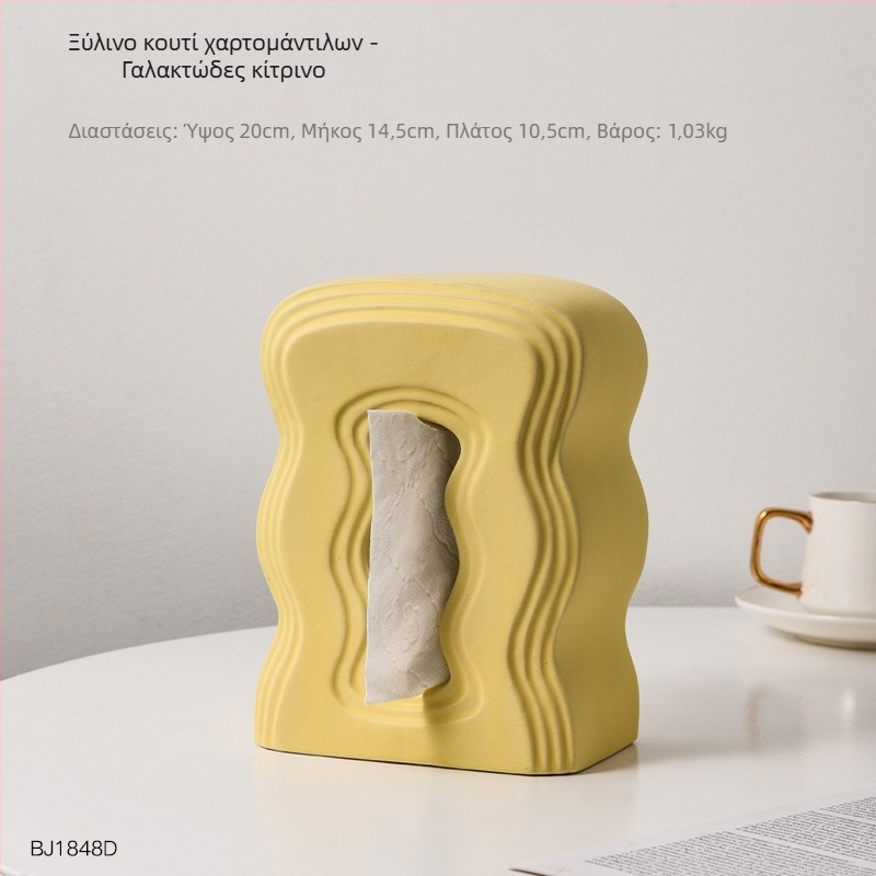 Θήκη χαρτοπετσετών από ρητίνη με σχέδιο πέτρινης αγάλματος, σκανδιναβικό ύφος, διακόσμηση σπιτιού, επιχειρηματικό δώρο