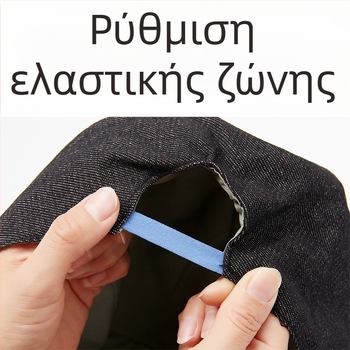 Τζιν καπέλο φλατ με διπλό στρώμα, καπέλο εργασίας με εκτυπωμένο λογότυπο, unisex, μικρό στρογγυλό καπέλο προστασίας από τη σκόνη και φροντίδας μαλλιών