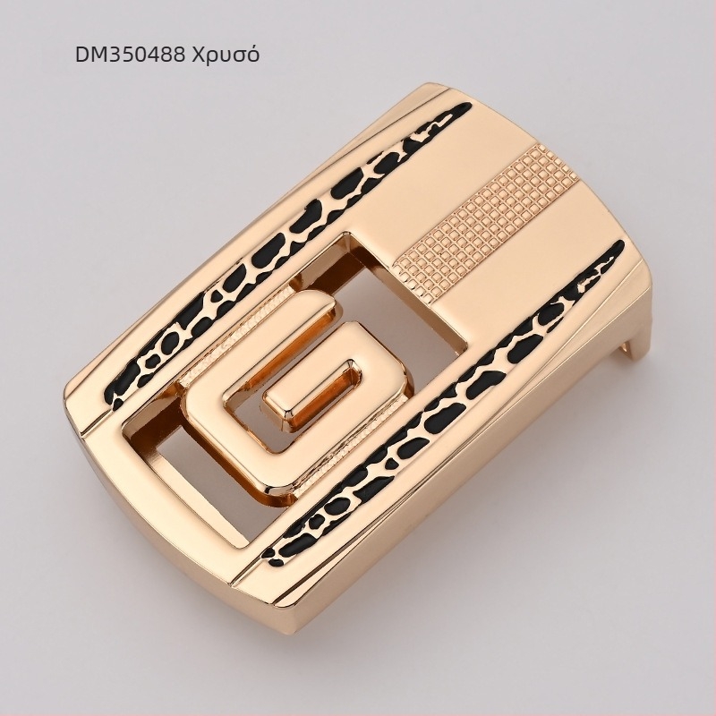 Ανδρική αγκράφα ζώνης – από κράμα ψευδαργύρου, ορθογώνια λεία αγκράφα, επιχειρηματικό στυλ, κατάλληλη για όλες τις εποχές, άνοιξη 2024.