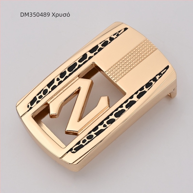 Ανδρική αγκράφα ζώνης – από κράμα ψευδαργύρου, ορθογώνια λεία αγκράφα, επιχειρηματικό στυλ, κατάλληλη για όλες τις εποχές, άνοιξη 2024.