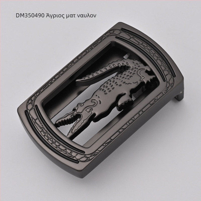 Ανδρική αγκράφα ζώνης – από κράμα ψευδαργύρου, ορθογώνια λεία αγκράφα, επιχειρηματικό στυλ, κατάλληλη για όλες τις εποχές, άνοιξη 2024.