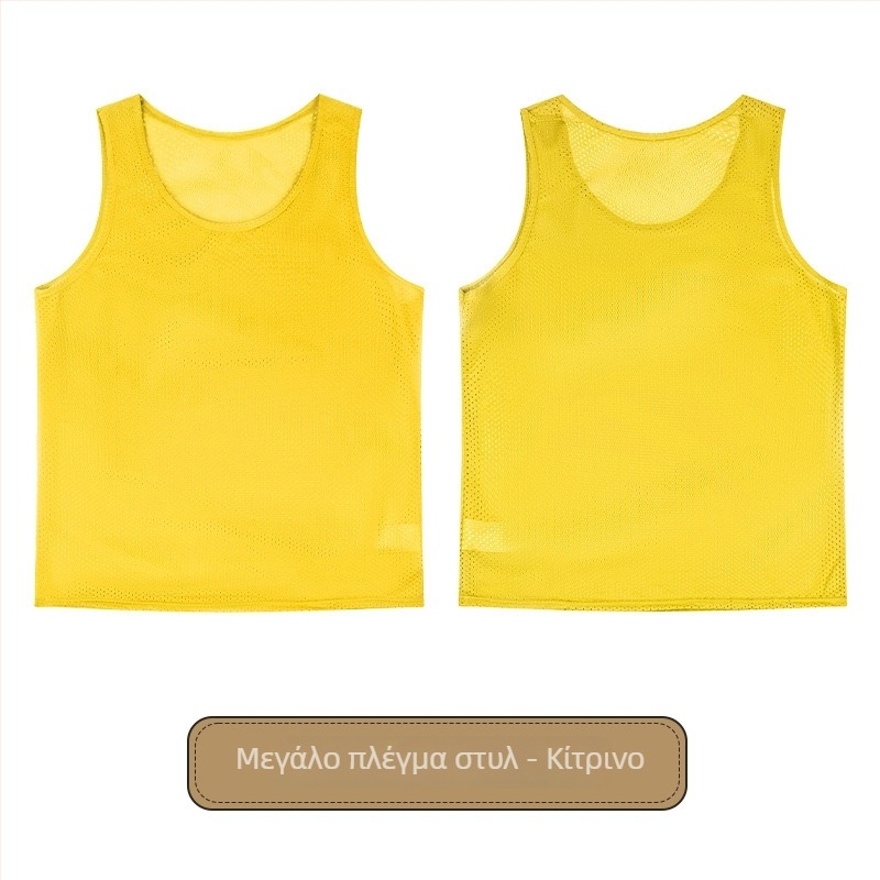 Παιδικό γιλέκο προπόνησης ποδοσφαίρου με μεγάλο πλέγμα, πολυεστέρας, για όλες τις εποχές, unisex