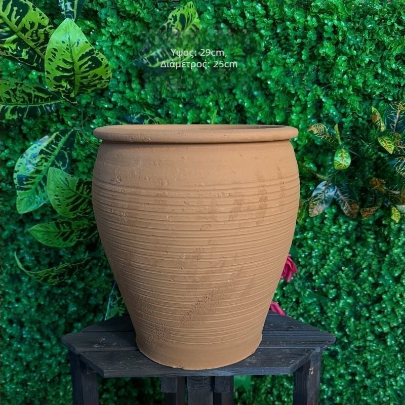 Κοντέινερ Ελέγχου Ρίζας - Γλάστρα από πηλό για δάπεδο, αγροτικός στυλ, HP3RYzmy