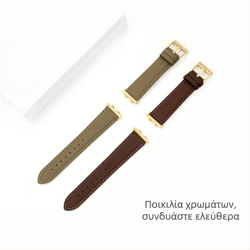 Ζώνη ρολογιού από γνήσιο δέρμα για Oppo Watch X Mini, Oppo Watch 3/SE και Oppo Watch 4 Pro — 18/20/22 mm διαστάσεις, κούμπωμα με καρφί, μοντέρνο στυλ