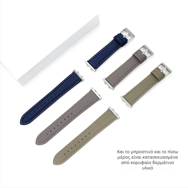 Ζώνη ρολογιού από γνήσιο δέρμα για Oppo Watch X Mini, Oppo Watch 3/SE και Oppo Watch 4 Pro — 18/20/22 mm διαστάσεις, κούμπωμα με καρφί, μοντέρνο στυλ