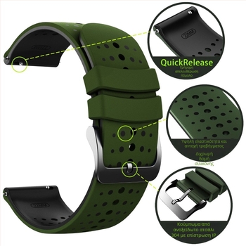 Td Σιλικονούχο λουράκι ρολογιού, σχέδιο Baby's Breath, κούμπωμα με καρφί, παγκόσμια συμβατότητα