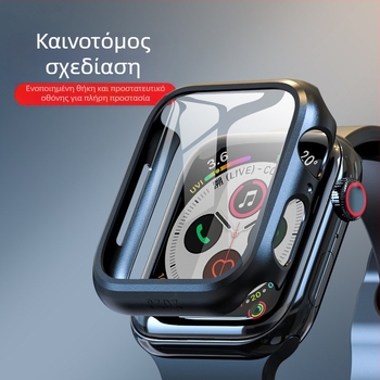 Θήκη προστασίας για smartwatch iWatch S10 με προστατευτικό οθόνης από tempered γυαλί — Υλικό PC, σχέδιο 2-in-1, προστασία 360°