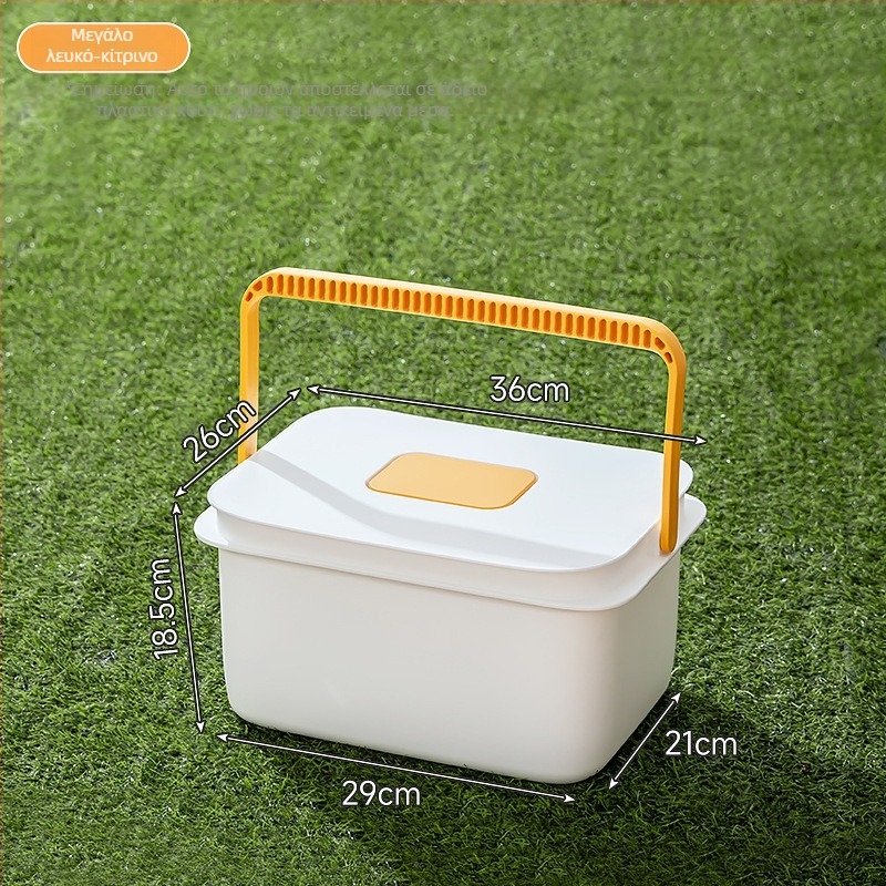 Τετράγωνη εξωτερική λεκάνη ψαρέματος με λαβή, πλαστικός κάδος αποθήκευσης νερού για μετακίνηση και οικιακό εξοπλισμό ψαρέματος