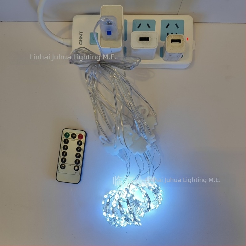Κουρτινο LED φως-αλυσίδα με 300 LED, IP68, USB 5V, ρυθμιζόμενη φωτεινότητα με τηλεχειριστήριο, 3000K