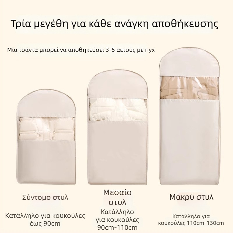 Κάλυμμα προστασίας από σκόνη για κρεμάστρα ενδυμάτων από Twill – διαφανής σάκος αποθήκευσης για ντουλάπα (παχύτερο) οικιακή χρήση