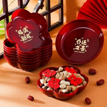 Σετ διακόσμήσεων για εγκαίνια νέου σπιτιού για το τραπεζάκι σαλονιού: πλαστικά πιάτα φρούτων και γλυκισμάτων, συσκευασία σε χαρτόνι, μάρκα Orange Nuoyi Bai