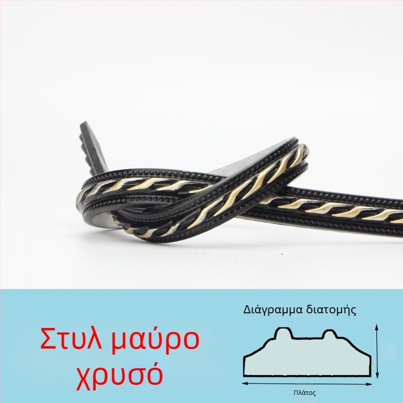 PVC αυτοκόλλητη διακοσμητική γραμμή περιγράμματος για TV φόντο τοίχου — μοντέρνο στυλ, φλογοανθεκτική, αδιάβροχη, ανθεκτική στην υγρασία και στη διάβρωσή, μακράς διάρκειας