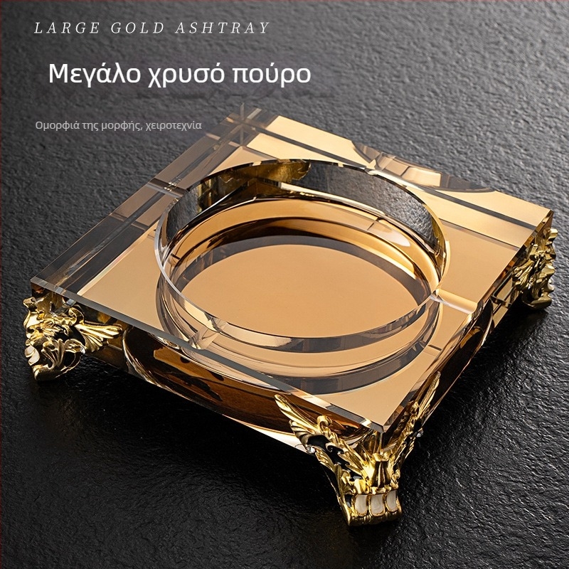 Γυάλινο βαθύ τασάκι — Διακόσμηση και Αποθήκευση, Στυλ Μινιμαλιστικό έως Φως Πολυτέλεια, κατάλληλο για Οικία, Σαλόνι, KTV, Μπαρ ή Ξενοδοχείο