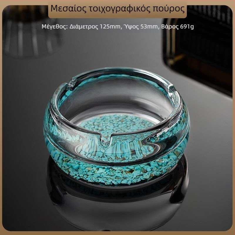 Γυάλινο βαθύ τασάκι — Διακόσμηση και Αποθήκευση, Στυλ Μινιμαλιστικό έως Φως Πολυτέλεια, κατάλληλο για Οικία, Σαλόνι, KTV, Μπαρ ή Ξενοδοχείο