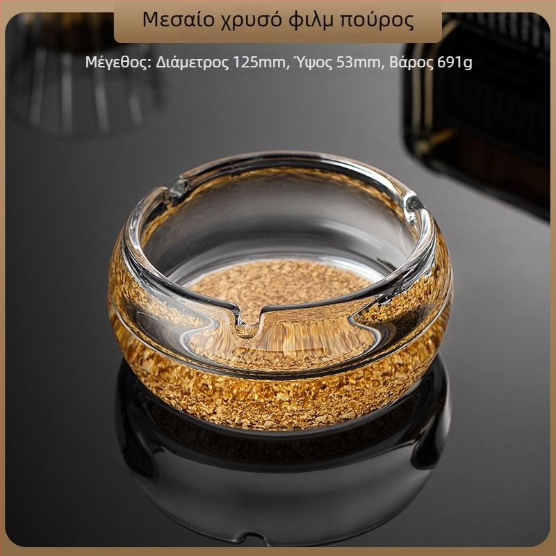 Γυάλινο βαθύ τασάκι — Διακόσμηση και Αποθήκευση, Στυλ Μινιμαλιστικό έως Φως Πολυτέλεια, κατάλληλο για Οικία, Σαλόνι, KTV, Μπαρ ή Ξενοδοχείο