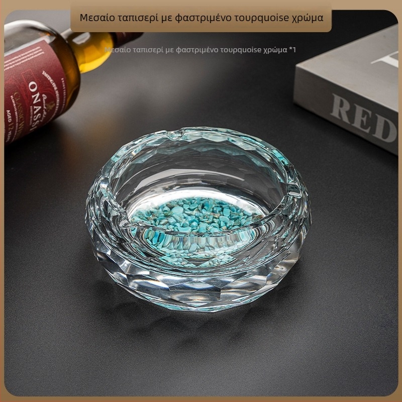 Γυάλινο βαθύ τασάκι — Διακόσμηση και Αποθήκευση, Στυλ Μινιμαλιστικό έως Φως Πολυτέλεια, κατάλληλο για Οικία, Σαλόνι, KTV, Μπαρ ή Ξενοδοχείο