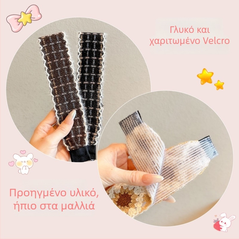 Κοριτσίστικο Velcro λουράκι μαλλιών από ύφασμα, χειροποίητο, στυλ καρτούν