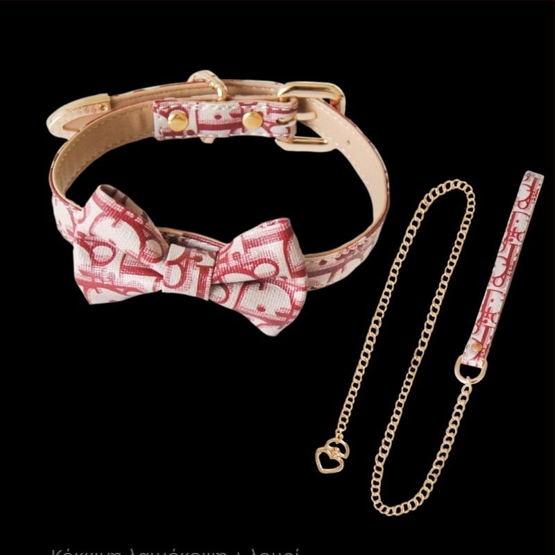 Unisex choker με καμπανάκι, PU υλικό, πλευρική αλυσίδα