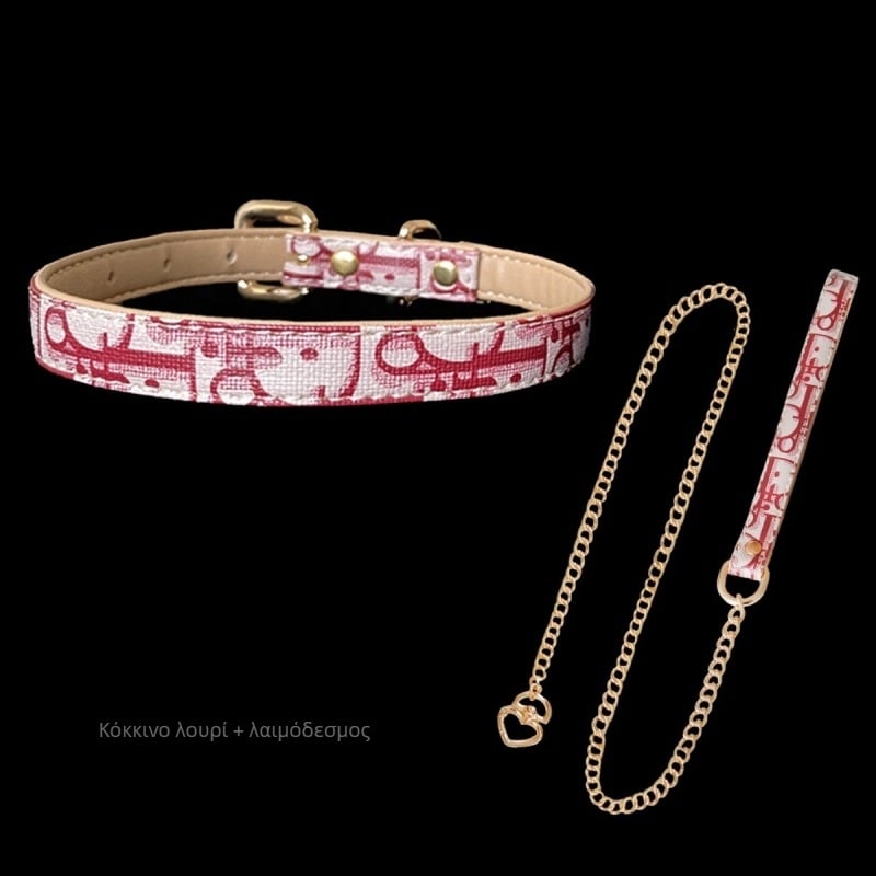 Unisex choker με καμπανάκι, PU υλικό, πλευρική αλυσίδα