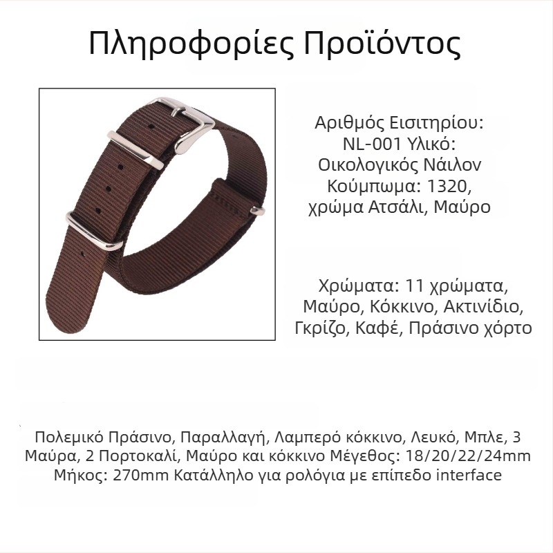 Λουρί ρολογιού Nylon NATO από τη Heqi — Προέλευση Ντόνγκουάν, Έκδοση Χειμώνας 2023, Νιτς στυλ για αστικές μετακινήσεις